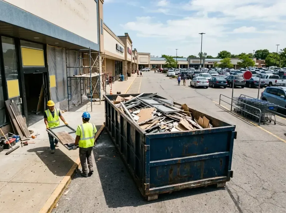 retail-store-renovation-debris-003 — frequently asked questions, Roll-off Dumpster Rentals in Maryland Heights, MO